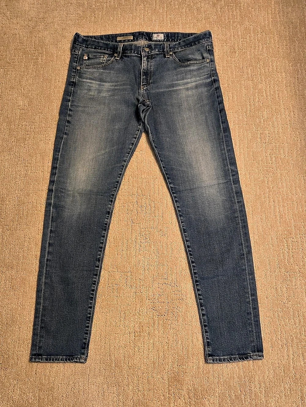 AG Adriano Goldschmied The Nikki Relaxed Skinny Jeans Waist 32R Blue